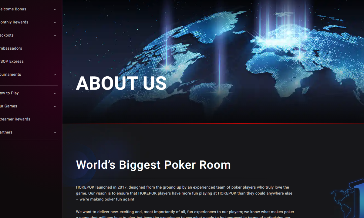 Tournament access view in the PokerOK overview lobby for pokerok.tg2.casino